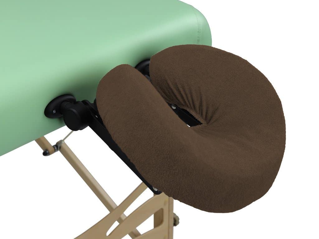 Terry face rest cover dark brown
